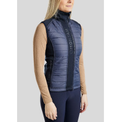 Colete acolchoado sem mangas Montar Emma feminino Marinho Azul-marinho