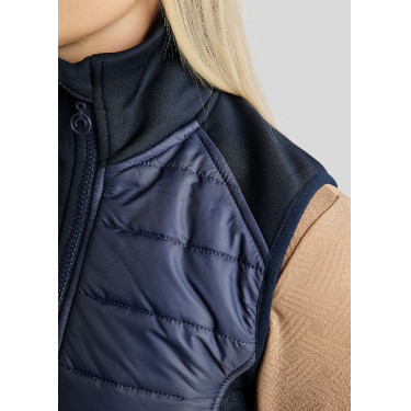 Colete acolchoado sem mangas Montar Emma feminino Marinho Azul-marinho