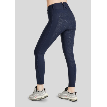 Legging de Equitação Michelle com logo e full grip feminino Legging de Equitação Michelle com logo e full grip feminino