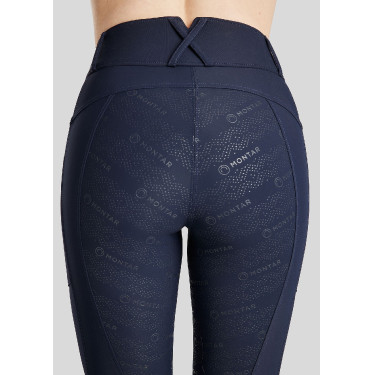 Legging de Equitação Michelle com logo e full grip feminino Legging de Equitação Michelle com logo e full grip feminino