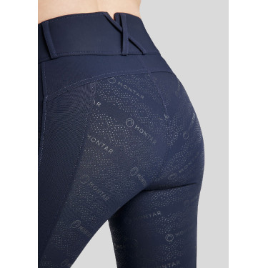 Legging de Equitação Michelle com logo e full grip feminino Legging de Equitação Michelle com logo e full grip feminino