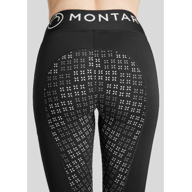 Legging Montar Selena logo full grip feminino Preto