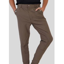 Calça Montar Gary homem reforço joelhos Lama Castanho Calça Montar Gary homem reforço joelhos Lama Castanho