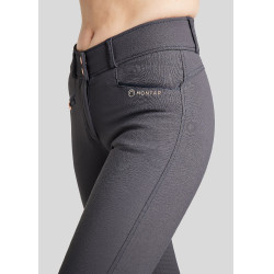 Calça de Montar Molly Yati feminina cintura alta full grip Marinho / ouro rosa Azul-marinho