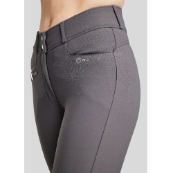 Calça de Montar Molly Yati feminina cintura alta full grip Cinzento Calça de Montar Molly Yati feminina cintura alta full grip Cinzento