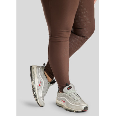 Calça de montaria cintura alta Briella crystal Rose gold Curve full grip feminina Castanho Calça de montaria cintura alta Briella crystal Rose gold Curve full grip feminina Castanho