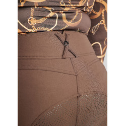 Calça de montaria cintura alta ESS Megan Vol 2 Curve feminina Castanho Calça de montaria cintura alta ESS Megan Vol 2 Curve feminina Castanho