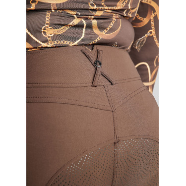 Calça de montaria cintura alta ESS Megan Vol 2 Curve feminina Castanho Calça de montaria cintura alta ESS Megan Vol 2 Curve feminina Castanho