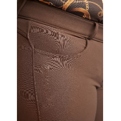 Calça de montaria cintura alta ESS Megan Vol 2 Curve feminina Castanho Calça de montaria cintura alta ESS Megan Vol 2 Curve feminina Castanho
