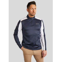 Polo de Equitação MoPhil de mangas compridas para homem Marinho escuro Azul
