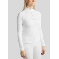 Camiseta de manga comprida feminina Montar MoMaja Branco Camiseta de manga comprida feminina Montar MoMaja Branco