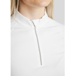 Camiseta de manga comprida feminina Montar MoMaja Branco