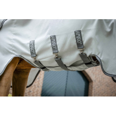Capa antialérgica Horseware Amigo Ripstop Prata / cinza titânio / prata