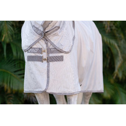 Capa anti-moscas Horseware Amigo Integrada Prata / cinza titânio / prata Capa anti-moscas Horseware Amigo Integrada Prata / cinza titânio / prata