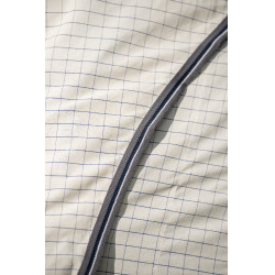 Capa anti-moscas Horseware Rambo Optimo Supreme Summer Sheet Plus CarreauxMarine / gris orage / argent Motivos