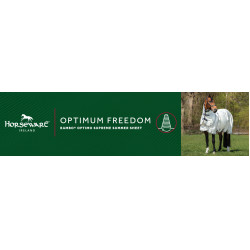 Capa anti-moscas Horseware Rambo Optimo Supreme Summer Sheet Plus CarreauxMarine / gris orage / argent Motivos