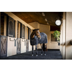 Cobertura de estábulo Horseware Amigo Ripstop Insulator 350g Preto / preto / prata