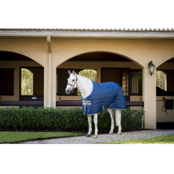 Cobertura de estábulo Horseware Amigo Ripstop Insulator 350g Marinho / cinza titânio Azul-marinho