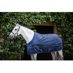 Cobertura de estábulo Horseware Amigo Ripstop Insulator 350g Marinho / cinza titânio Azul-marinho
