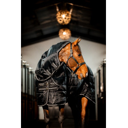 Cobertura de estábulo Horseware Easy-Layer Plus 400g Preto / preto / prata Cobertura de estábulo Horseware Easy-Layer Plus 400g Preto / preto / prata