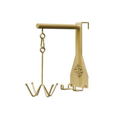 Gancho para cabeçada Grooming Deluxe 4 ganchos Ouro