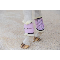 Guétras Turnout Kentucky lã sintética Vegan Coleção Sammy Unicórnio Rosa claro