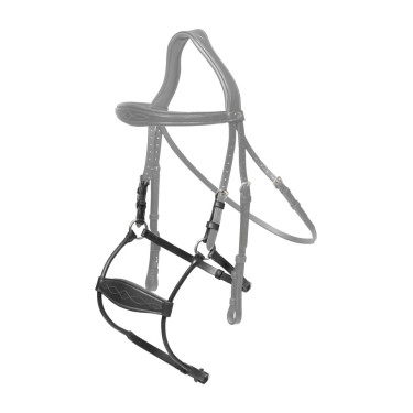 Muserola Híbrida Dy'on Coleção New English Preto