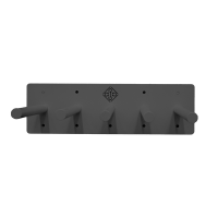 Suporte para tapetes Grooming Deluxe 5 peças Preto