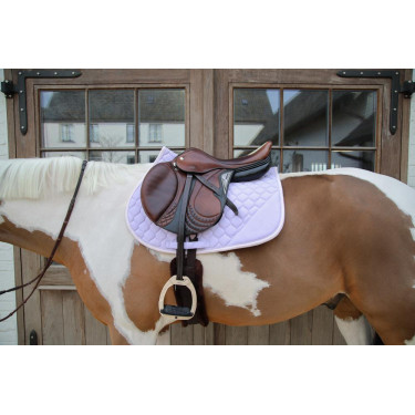 Sela de equitação Kentucky Softshell Onion Quilt Jumping Púrpura Rosa