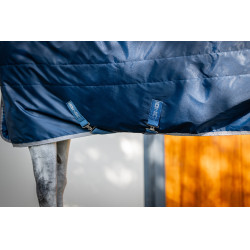 Cobertura de estábulo Horseware Ionic Therapy 50g Bleu imperial / argent /Marine Azul Cobertura de estábulo Horseware Ionic Therapy 50g Bleu imperial / argent /Marine Azul