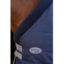 Cobertura de estábulo Horseware Rhino 100g Preto / cinza titânio / azul clássico Cobertura de estábulo Horseware Rhino 100g Preto / cinza titânio / azul clássico