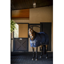 Cobertura de estábulo Horseware Rhino 350g VL Preto / cinza titânio / azul clássico Cobertura de estábulo Horseware Rhino 350g VL Preto / cinza titânio / azul clássico