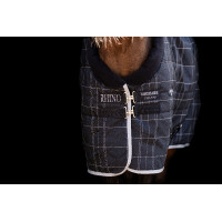 Cobertura de estábulo Horseware Rhino Pônei 250g VL Preto / xadrez branco cinza Cobertura de estábulo Horseware Rhino Pônei 250g VL Preto / xadrez branco cinza