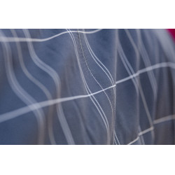 Cobertura de estábulo Horseware Rhino Pônei 250g VL Preto / xadrez branco cinza