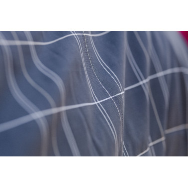 Cobertura de estábulo Horseware Rhino Pônei 250g VL Preto / xadrez branco cinza