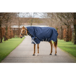 Capa Horseware Amigo 1200D Integrated Turnout 0g Marinho / cinza titânio / prata Azul-marinho Capa Horseware Amigo 1200D Integrated Turnout 0g Marinho / cinza titânio / prata Azul-marinho
