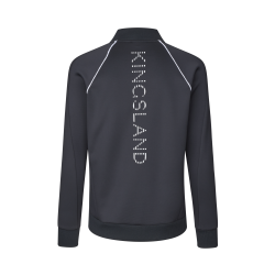 Casaco Kingsland KLNev em velo e tecido air mesh masculino Marinho Azul-marinho