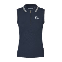 Pólo sem mangas Kingsland KLNaira em malha piqué feminina Marinho Azul-marinho Pólo sem mangas Kingsland KLNaira em malha piqué feminina Marinho Azul-marinho