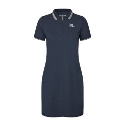 Vestido polo Kingsland KLNaira em malha piqué feminino Marinho Azul-marinho