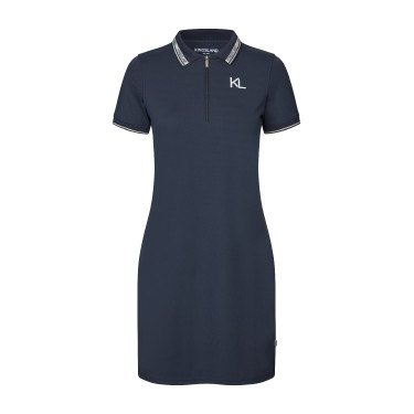 Vestido polo Kingsland KLNaira em malha piqué feminino Marinho Azul-marinho