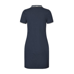 Vestido polo Kingsland KLNaira em malha piqué feminino Marinho Azul-marinho