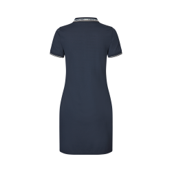 Vestido polo Kingsland KLNaira em malha piqué feminino Marinho Azul-marinho