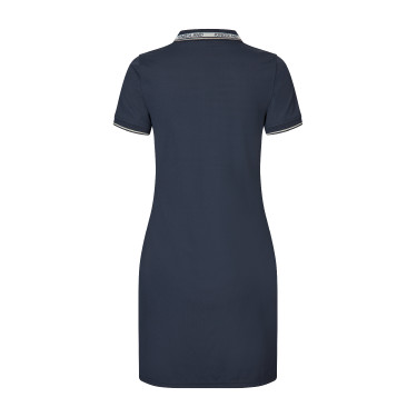 Vestido polo Kingsland KLNaira em malha piqué feminino Marinho Azul-marinho