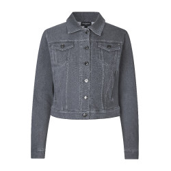 Casaco Jeans Kingsland KLKayce feminino Cinza jeans Cinzento