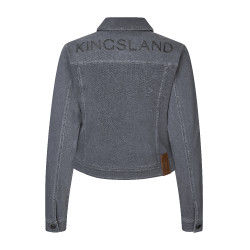 Casaco Jeans Kingsland KLKayce feminino Cinza jeans Cinzento