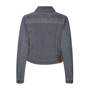 Casaco Jeans Kingsland KLKayce feminino Cinza jeans Cinzento