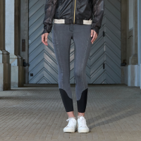 Calça jeans Kingsland KLKayce com fundo integral para mulher morfologia em H Cinza jeans Cinzento