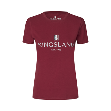 T-shirt Logo Kingsland Classic feminino Borgonha novo Vermelho