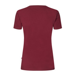 T-shirt Logo Kingsland Classic feminino Borgonha novo Vermelho