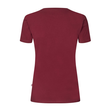 T-shirt Logo Kingsland Classic feminino Borgonha novo Vermelho